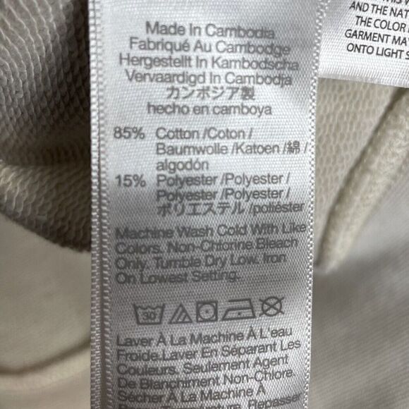 MADEWELL Hoodie Men XS McCarren Midweight Sweatshirt Bleached Canvas NK076 - Picture 15 of 16